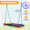 60-Inch Saucer Swing with LED Lights, Multicolor Swing for Kids and Adults - 60" x 32"(L x W)